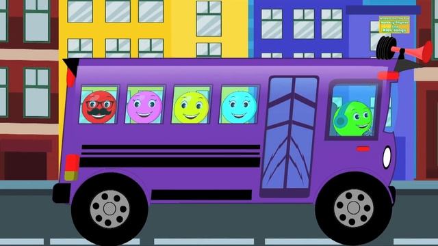 Wheels On The Bus | Nursery Rhyme Songs | Video For Kids | Baby Rhymes смотреть онлайн