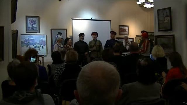 Ансамбль "Крутояр" на открытии Юбилейной выставки Ю. Федоренкова. 2020г. смотреть онлайн