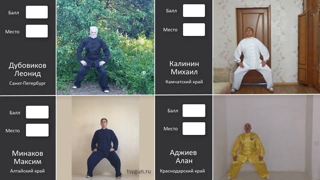 Ба Дуань Цзин. Мужчины 45 лет и старше. Чемпионат Всероссийской Федерации Цигун. смотреть онлайн