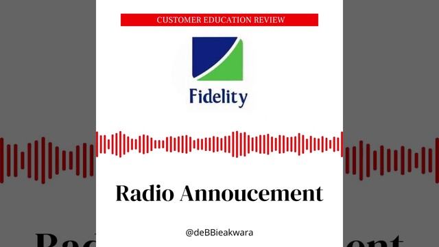Fidelity Bank Radio Announcement смотреть онлайн
