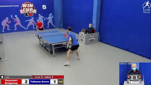 21:00 Наумович Владимир 3-0 Табаков Антон cтол 5 ЮГ-3 24.10.21 смотреть онлайн