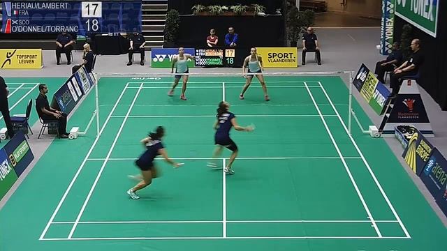 ** Heriau / Lambert vs O'Donnell / Torrance (WD, QF) - YONEX Belgian Intl. 2018 смотреть онлайн