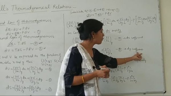 Lecture 18/1# Maxwell's Thermodynamical Relations
