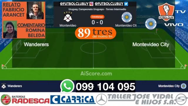 Wanderers vs M.C.Torque - Intermedio Uruguay 2022 - FútbolClub #RelatosENVIVO смотреть онлайн