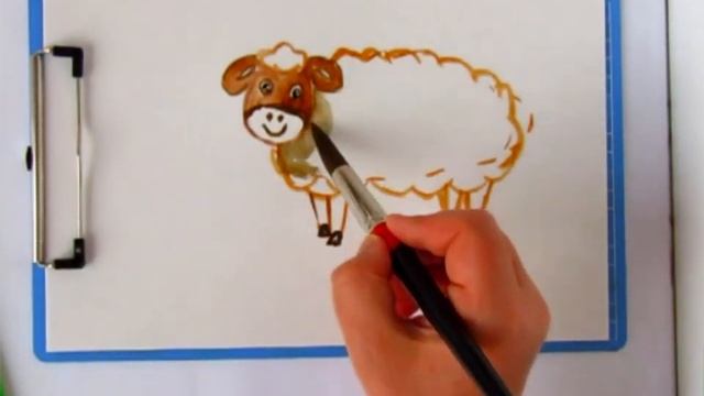 How to Draw a Seep Step by Step. Seep Easy Draw Tutorial./ Cum să desenezi o oiță. смотреть онлайн