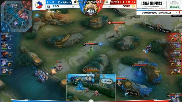 RSG PH vs. ONIC PH | GAME 1 | MPL-PH S12 | WEEK 4 | DAY 1 (ENG) #mlbbphilipines смотреть онлайн