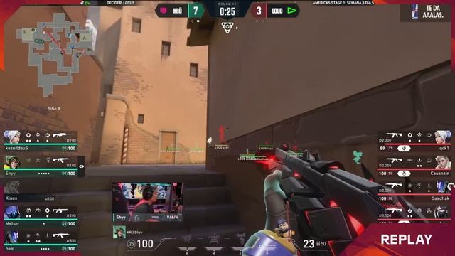 KRÜ vs LOUD — VCT Americas Stage 1 — S3D5 — Mapa 2 смотреть онлайн