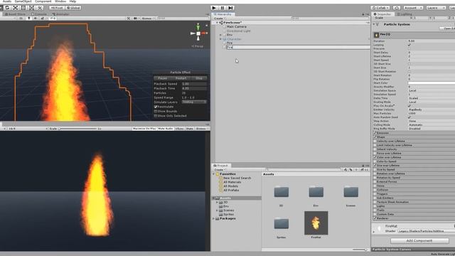 Fire Effect Tutorial || Создание огня в Unity3D