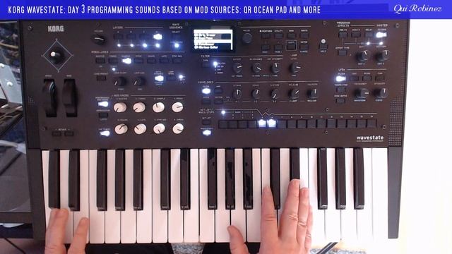 Korg Wavestate: Day 3 Programming Modulated sounds: QR Ocean Pad смотреть онлайн