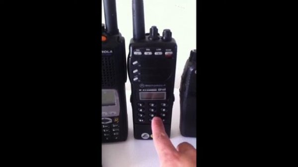 Portable two way radios at kb0tpz station