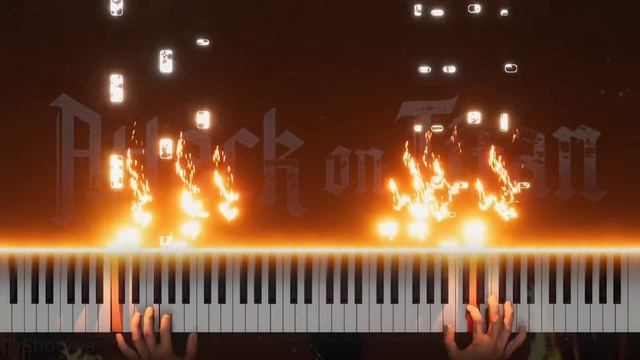 Attack on titan OP -1 (Guren-No-Yumiya 進撃の巨人)| Piano cover | Extended version | смотреть онлайн