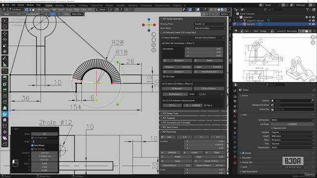 13 - Creating Mechanical Models with PDT - 2 -Creating a Side Profile смотреть онлайн