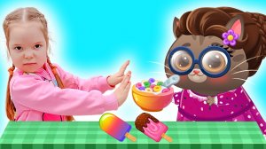 Как Бубу с Настей учатся от няни котика Bubbu: сборник мультфильмов для детей