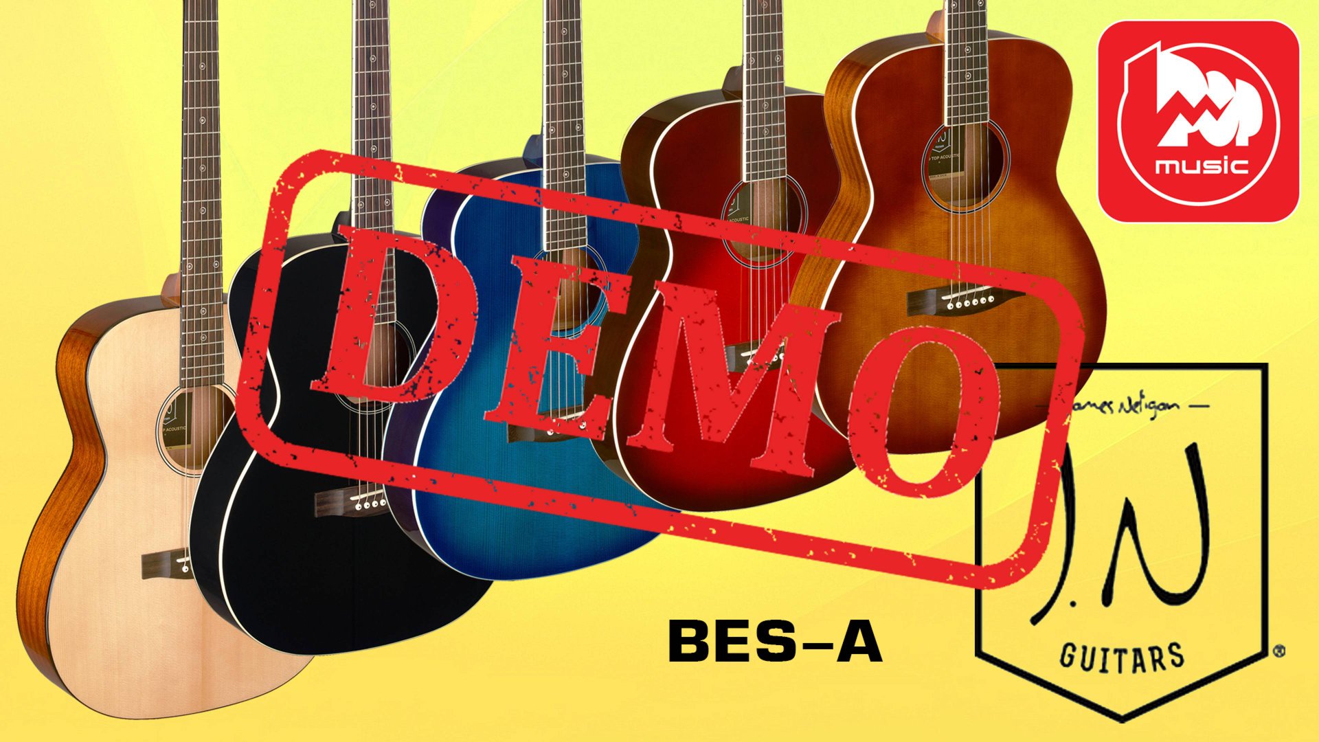 Акустическая гитара J.N BES-A - демонстрация звучания смотреть онлайн