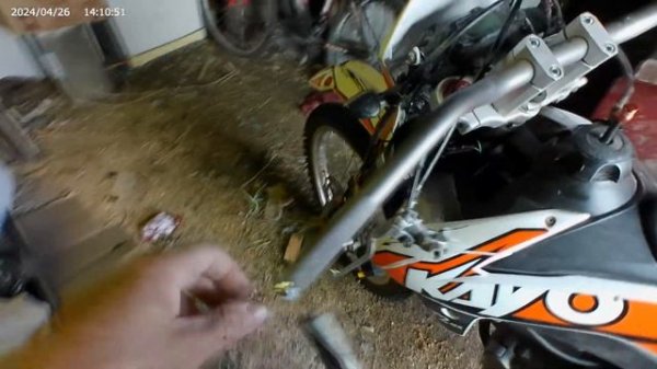 Руль IGP 22/28 на Kayo T2 MX ! Установка. Руль с озона!