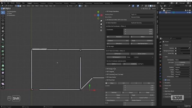 7 - Drafting a Floor Plan - 4 -Windows placeholders смотреть онлайн