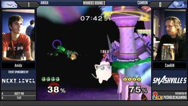 Smashville 5: Melee Singles - Amida VS CawRiN - W.Round 2 смотреть онлайн