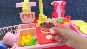 Развивающие игрушки. Игровой набор "Розовая кухня". Для малышей мультики. Игры