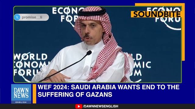 WEF 2024: Saudi Arabia Wants End To The Suffering Of Gazans | Dawn News English смотреть онлайн