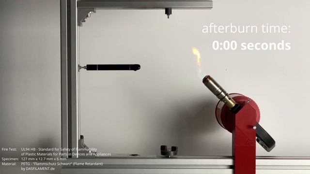 UL94 - horizontal and vertical burning test: PETG flame retardant - by DAS FILAMENT смотреть онлайн