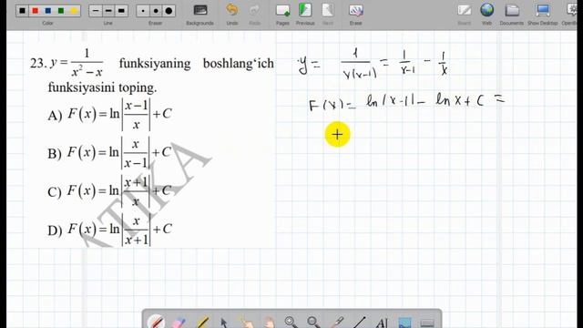 Matematika Milliy Sertifikatga Tayyorgarlik Testlari. 2-test