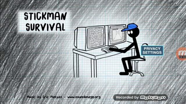 Прохождение Stickman Survival. 1 и 2 ночь. Зомби - мутанты за дверью! смотреть онлайн