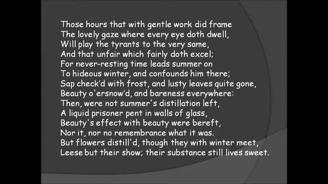 Sonnet 5 Never resting Time смотреть онлайн