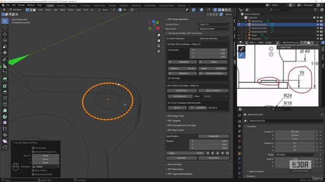 12 - Modeling Machine Parts - 4 -Extruding the Base and Adding Holes смотреть онлайн