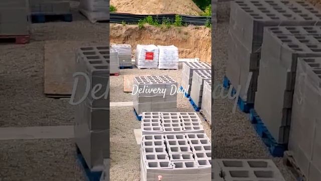 CMU and mortar delivery day! смотреть онлайн
