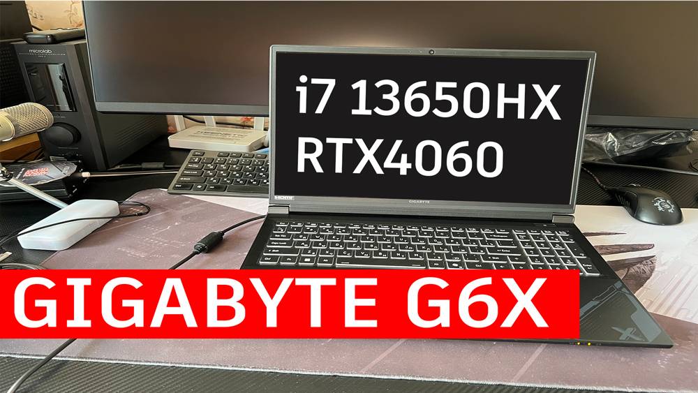 Короткий тест игрового ноутбука Gigabyte G6X  I7 13650HX