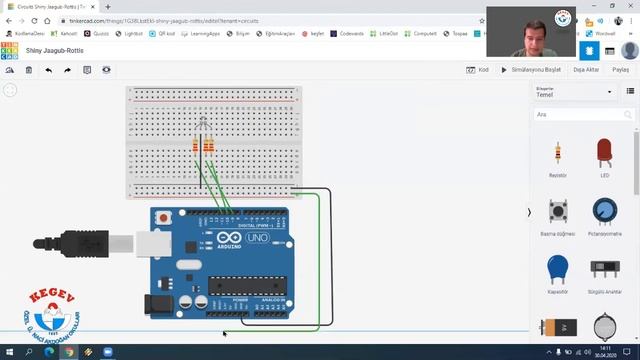 Tinkercad Arduino Simülasyonunda RGB Led Uygulaması (Zoom Anlatım) смотреть онлайн