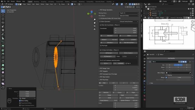 13 - Creating Mechanical Models with PDT - 5 -Central Support and Tubes смотреть онлайн