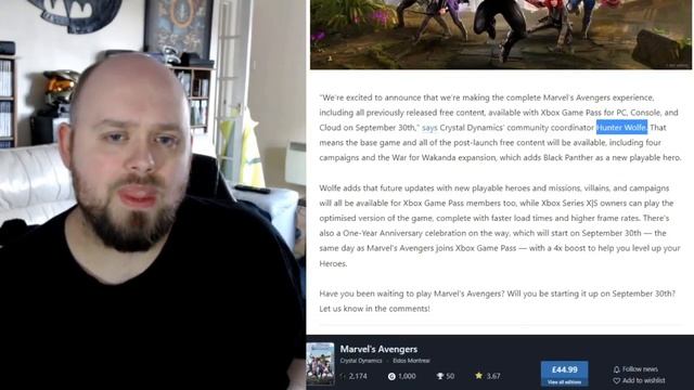 Marvel Avengers Joining Xbox Game Pass смотреть онлайн