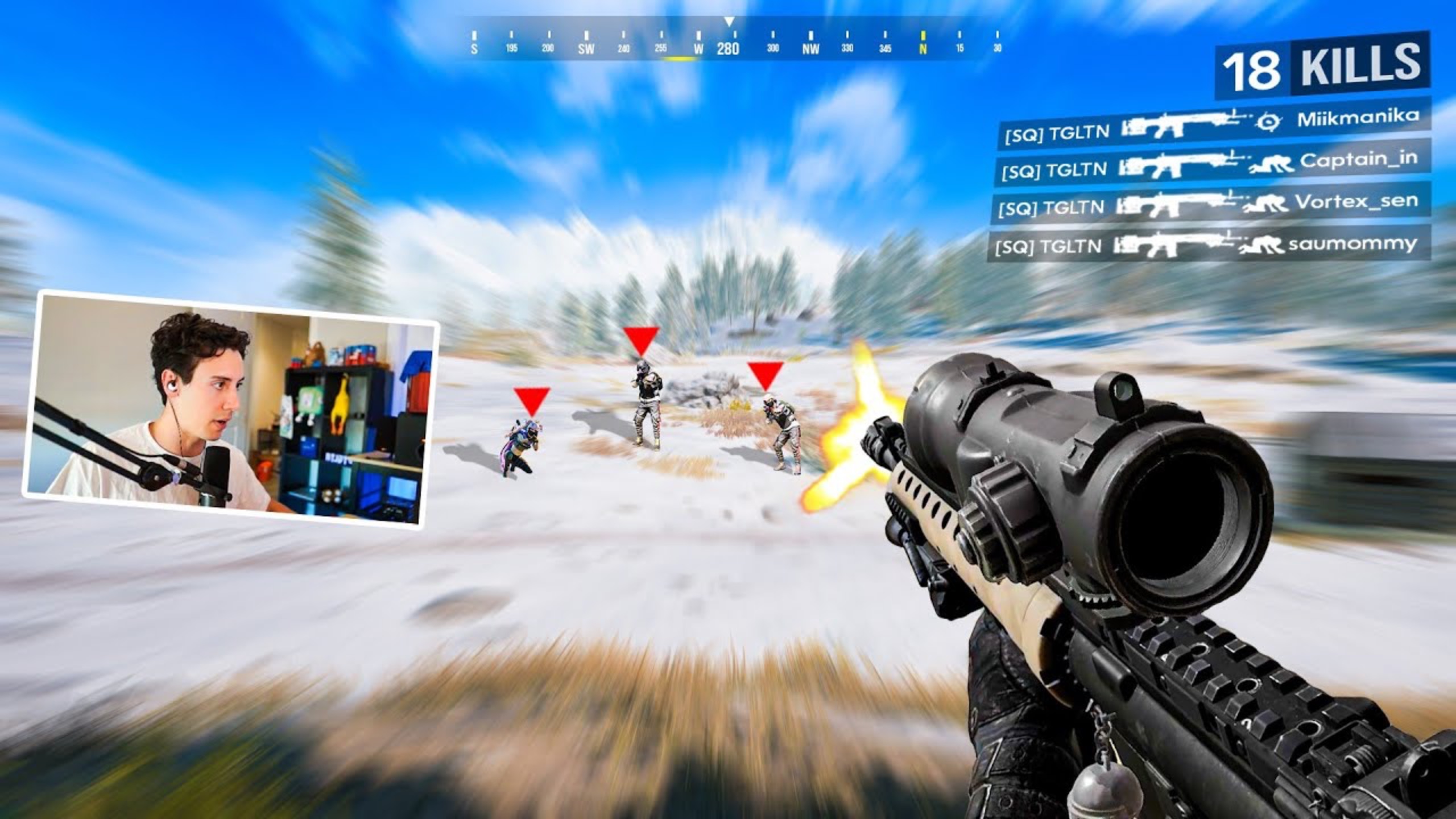 TGLTN Absolutely Farms The Lobby Using MK12 In PUBG *18 KILLS*