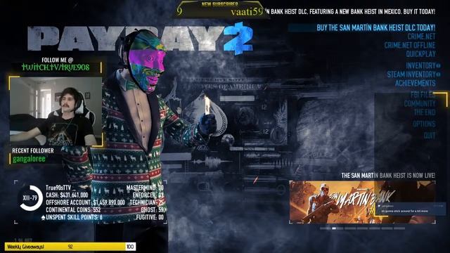 [DS/OD] stealth heists for the viewers! | Open Lobby! | !giveaway !discord смотреть онлайн