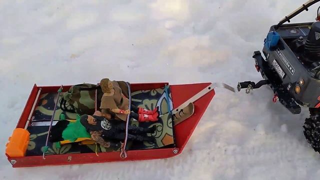 Сани "Волокуши"(самодельные)тянем джипом! смотреть онлайн