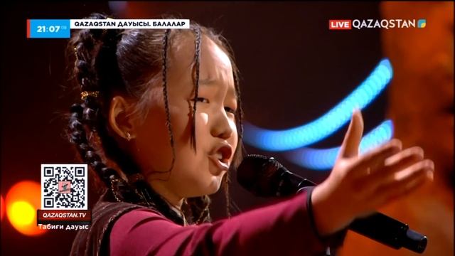 «Qazaqstan dauysy. Балалар». Тікелей эфир. Әмина Асғатова - «Нұртуғанның термесі» смотреть онлайн