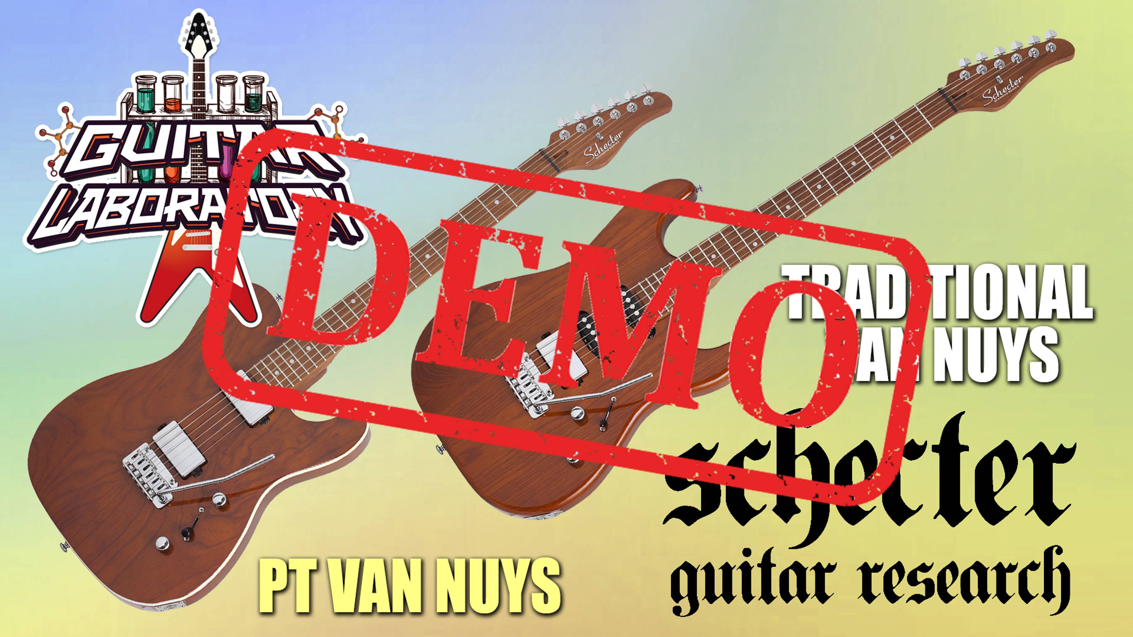 Электрогитары SCHECTER PT VAN NUYS GNAT ASH и TRADITIONAL VAN NUYS GNAT ASH - демонстрация звучания смотреть онлайн