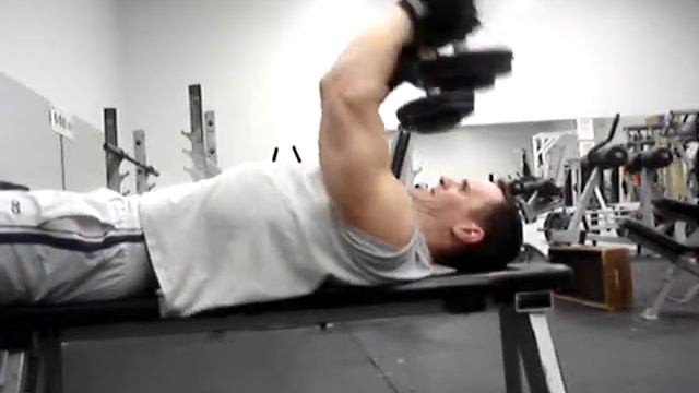 Drooks10 Lying DB Triceps Extensions with 40 lbs. смотреть онлайн