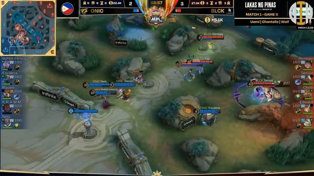 ONIC Vs BLCK | GAME 5 HIGHLIGHTS | MPL PH S12