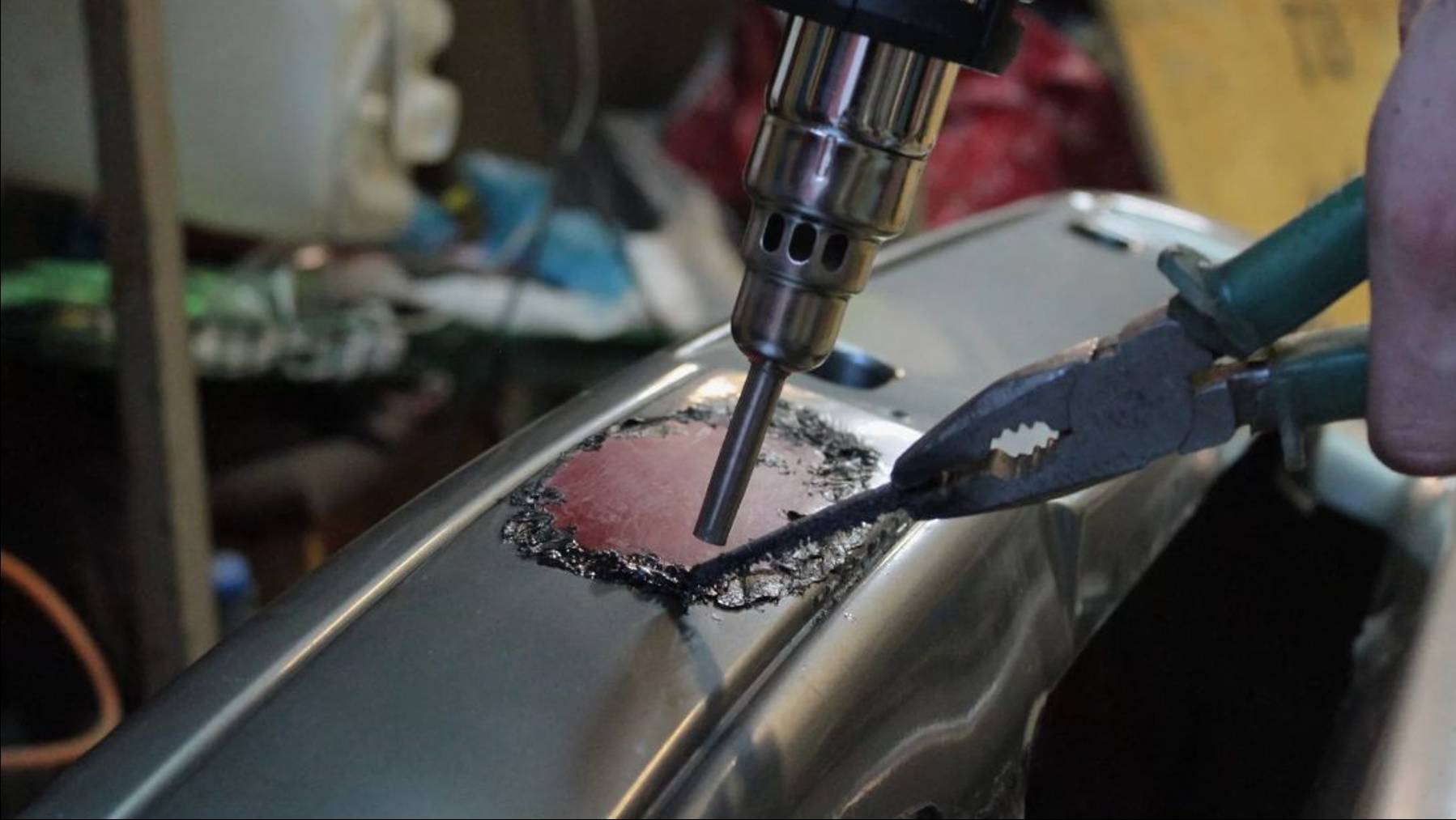 Пайка бампер на Вортекс Корда своими руками. часть №1. смотреть онлайн