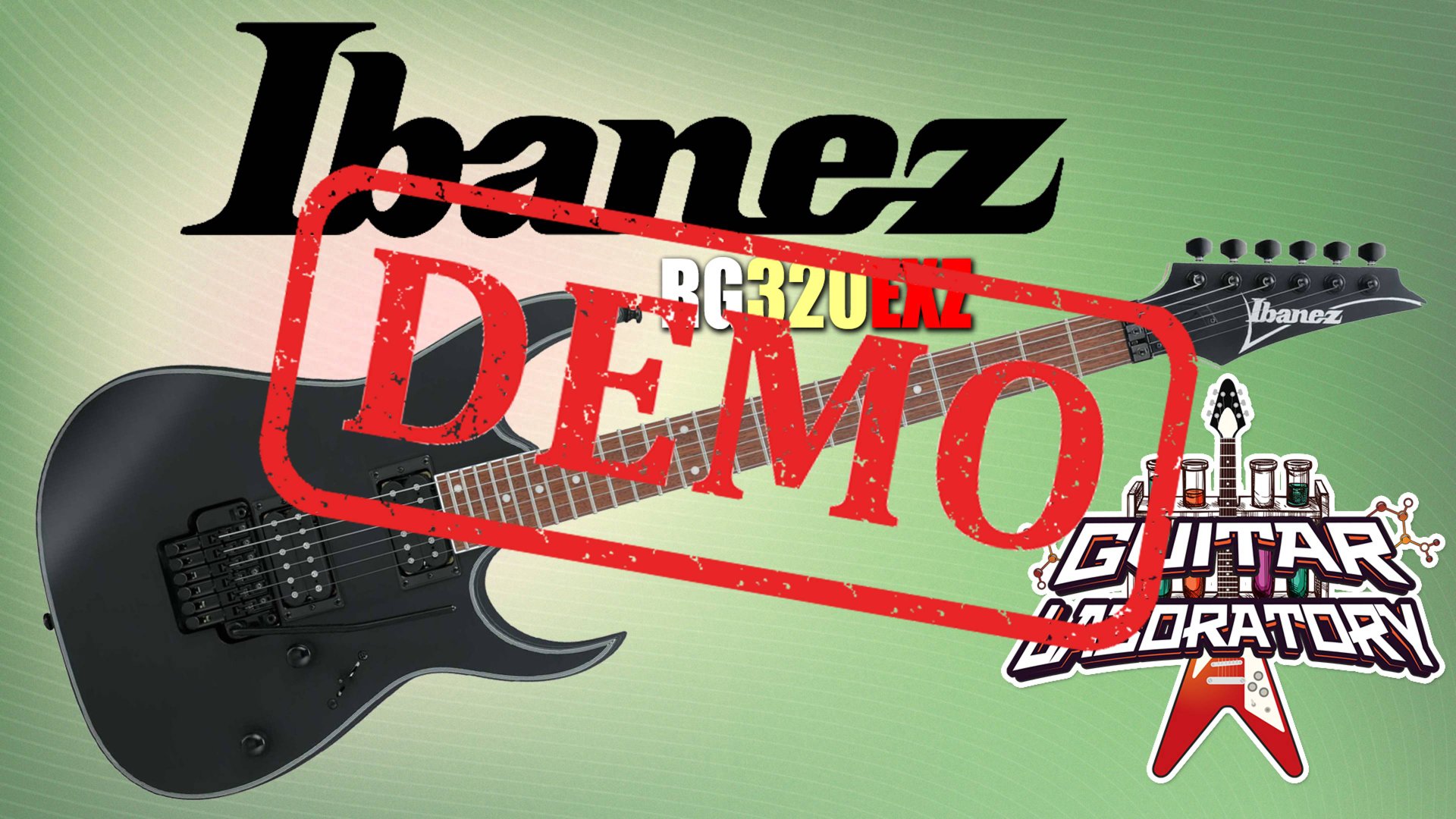 Электрогитара IBANEZ RG320EXZ-BKF - демонстрация звучания смотреть онлайн