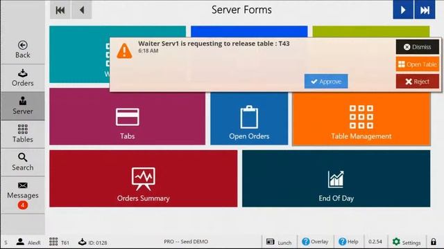 How To Transfer A Table Assignment - Seed Digital Menu for Clover смотреть онлайн