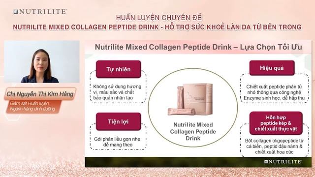 NUTRILITE COLLAGEN PEPTIDE DINH DƯỠNG CHO LÀN DA ĐẸP TỰ NHIÊN смотреть онлайн