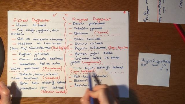 9. Sınıf Kimya dersi-Fiziksel ve Kimyasal Değişimler смотреть онлайн