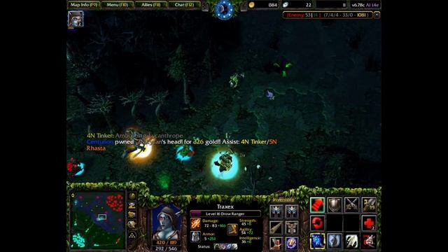 Dota 1 Yurnero si Traxex. Compilatie cu cele mai bune momente dintr-un joc смотреть онлайн