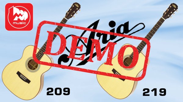 Акустическая гитара ARIA-209 и ARIA-219 - демонстрация звучания