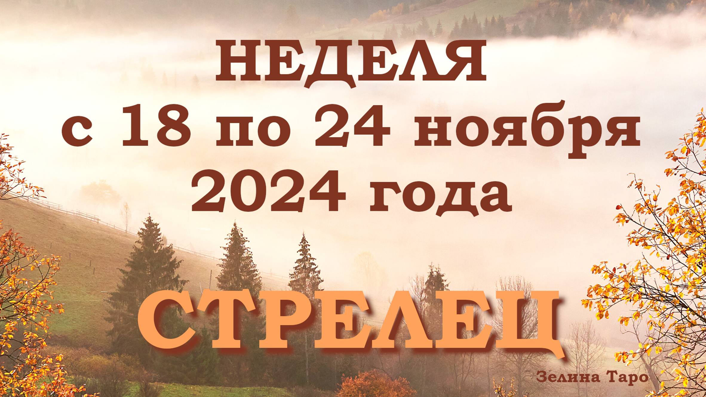 СТРЕЛЕЦ | Таро прогноз на неделю с 18 по 24 ноября 2024 года