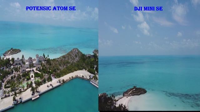 DJI Mini SE & Potensic Atom SE comparison flight over Turtle Tail Marina, Providenciales TCI смотреть онлайн