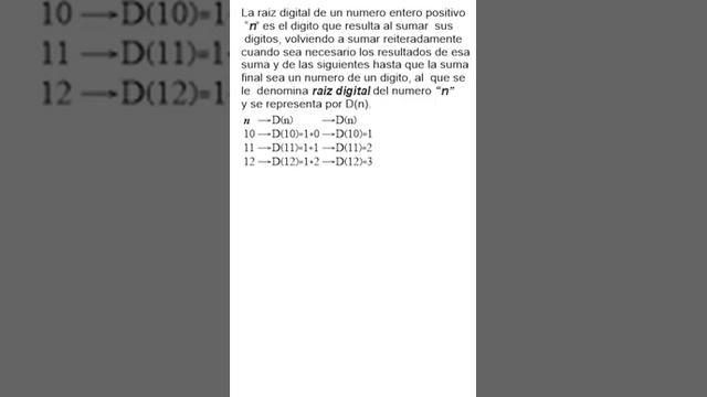 raiz digital de un numero n parte 1 #raicesdigitales #raizdigital #digitales смотреть онлайн